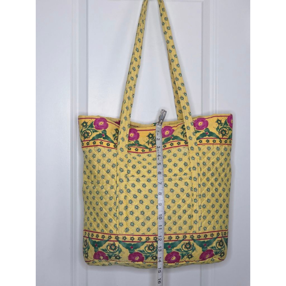 Tinsley Blake Collection Quilted Purse Yellow Pink Floral - Picture 8 of 9